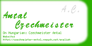 antal czechmeister business card